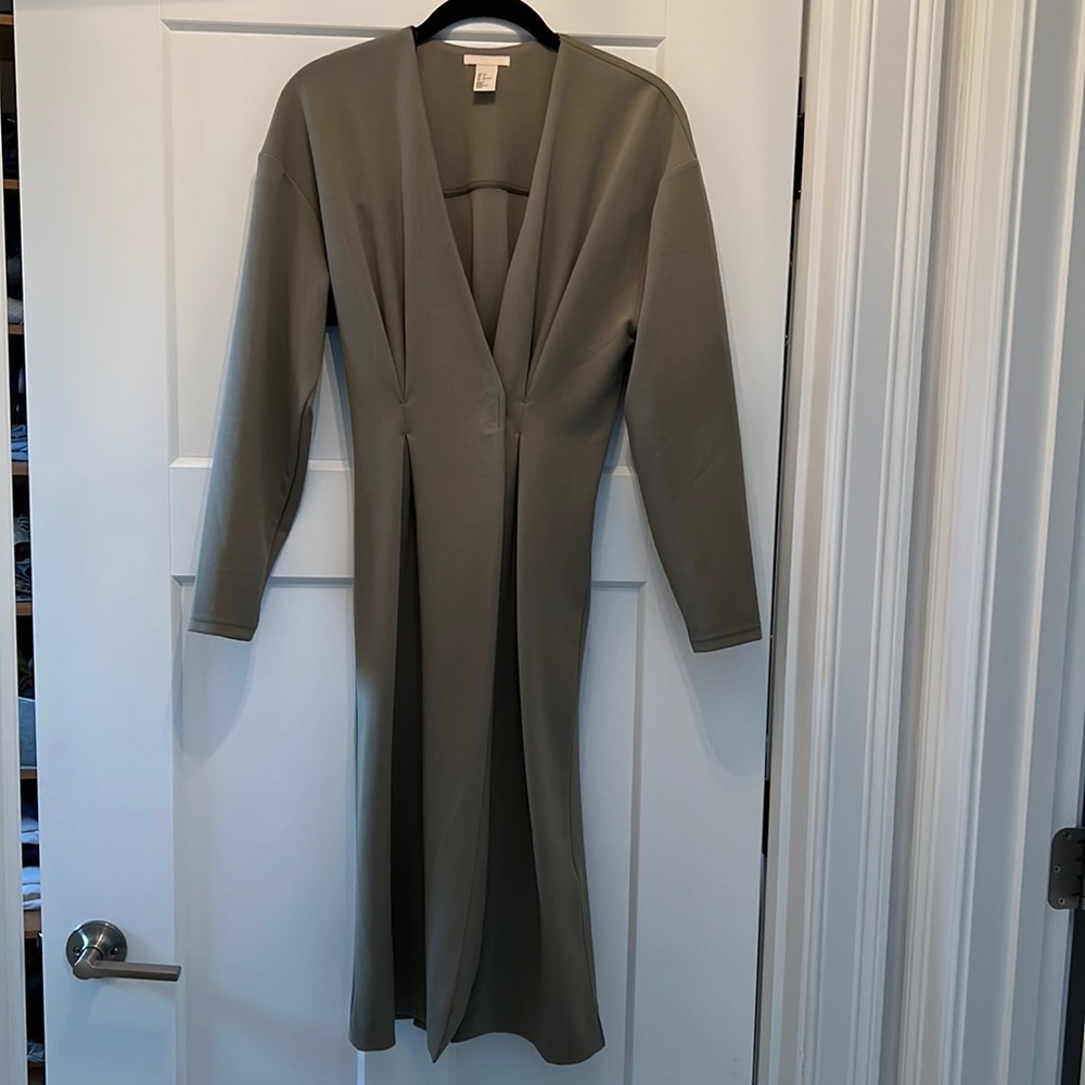 H&M Olive Green “wrap” dress